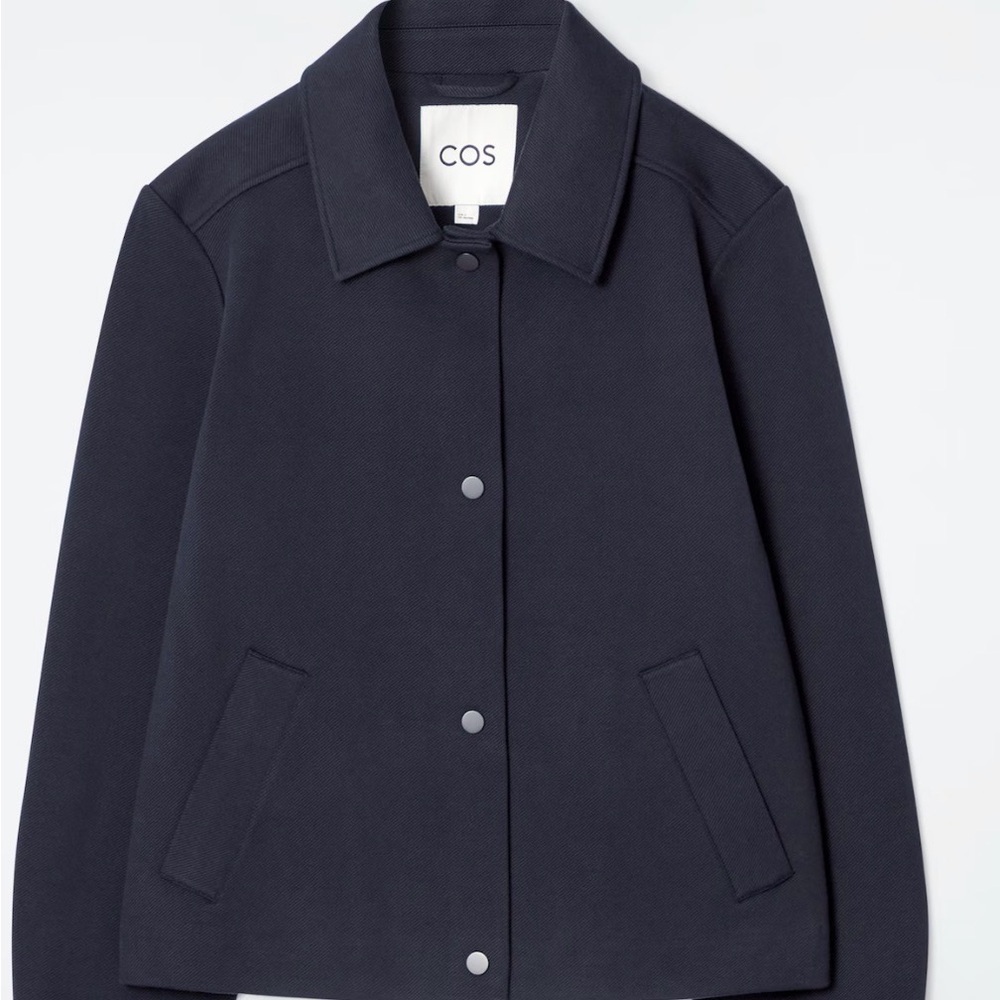 COS Women's Dark Blue Bomber Jacket